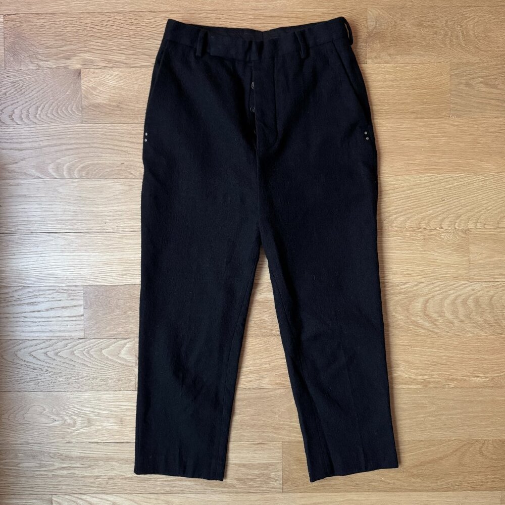 rick owens cropped trousers